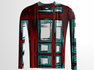 shirt sweatshirt and hanger 3D 모델