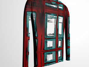 shirt sweatshirt and hanger 3D 모델