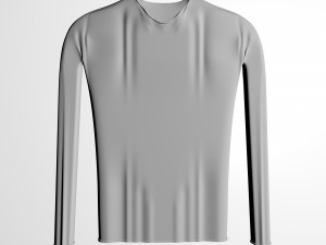shirt sweatshirt and hanger 3D 모델