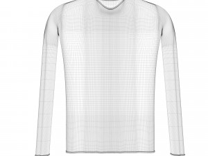 shirt sweatshirt and hanger 3D 모델