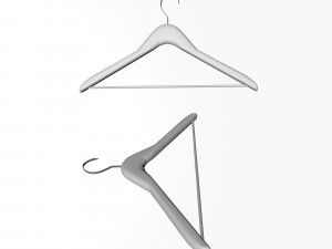 shirt sweatshirt and hanger 3D 모델