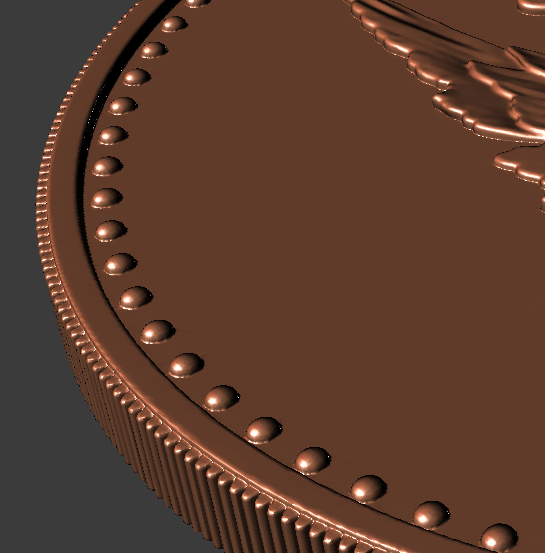 Eagle with flag cion 3D Model in Coins and Badges 3DExport