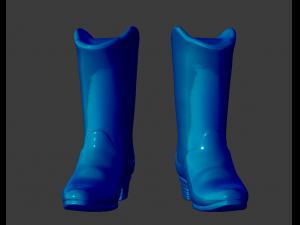 cowboy boots Modello di stampa 3D
