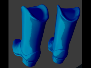 cowboy boots Modello di stampa 3D