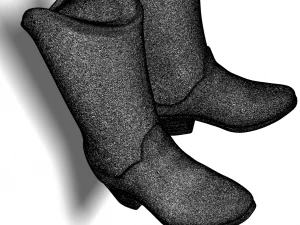 cowboy boots 3D Print Model