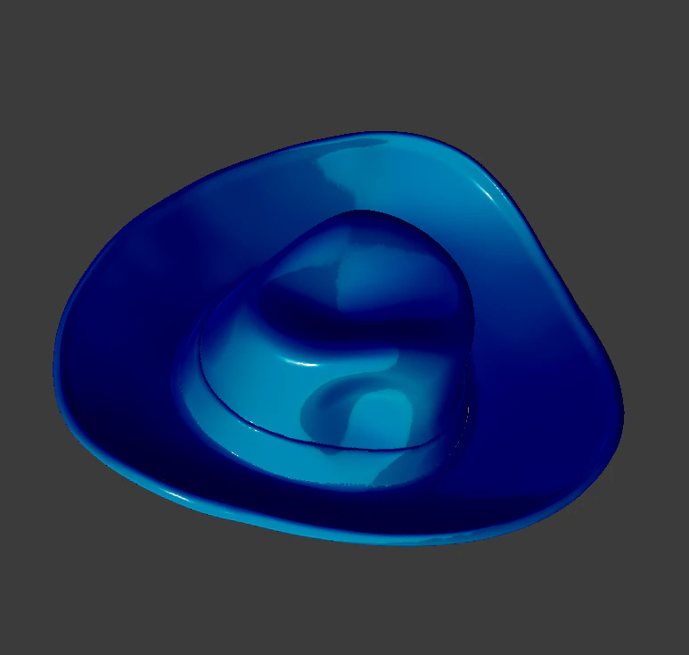 cowboy hat 3D Print Model .c4d .max .obj .3ds .fbx .stl .blend 