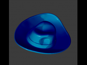 cowboy hat 3D प्रिंट मॉडल