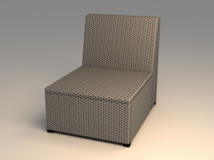ikea solleron one seat section Modèle 3D