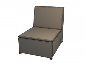 ikea solleron one seat section Modèle 3D
