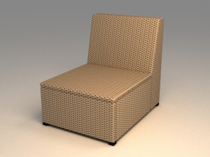 ikea solleron one seat section Modèle 3D