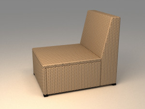 ikea solleron one seat section Modèle 3D