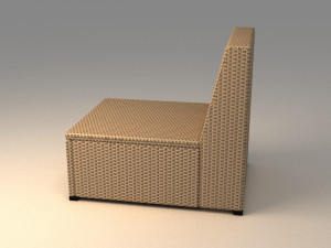 ikea solleron one seat section Modèle 3D