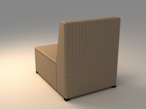 ikea solleron one seat section Modèle 3D