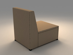 ikea solleron one seat section Modèle 3D