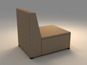 ikea solleron one seat section Modèle 3D