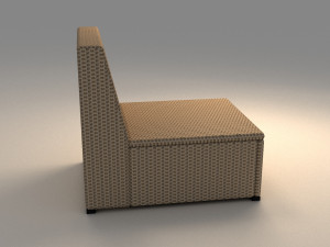 ikea solleron one seat section Modèle 3D