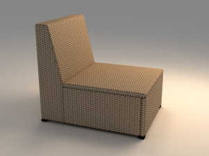 ikea solleron one seat section Modèle 3D