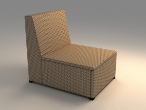 ikea solleron one seat section Modèle 3D