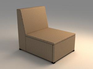 ikea solleron one seat section Modèle 3D