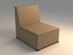 ikea solleron one seat section Modèle 3D