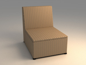 ikea solleron one seat section Modèle 3D