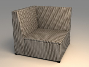 ikea solleron corner section Modello 3D