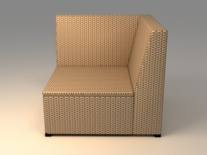 ikea solleron corner section Modello 3D