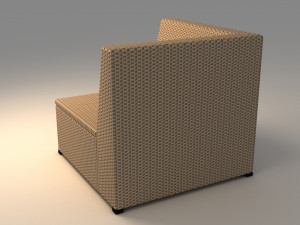 ikea solleron corner section Modello 3D