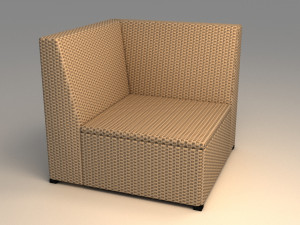 ikea solleron corner section Modello 3D