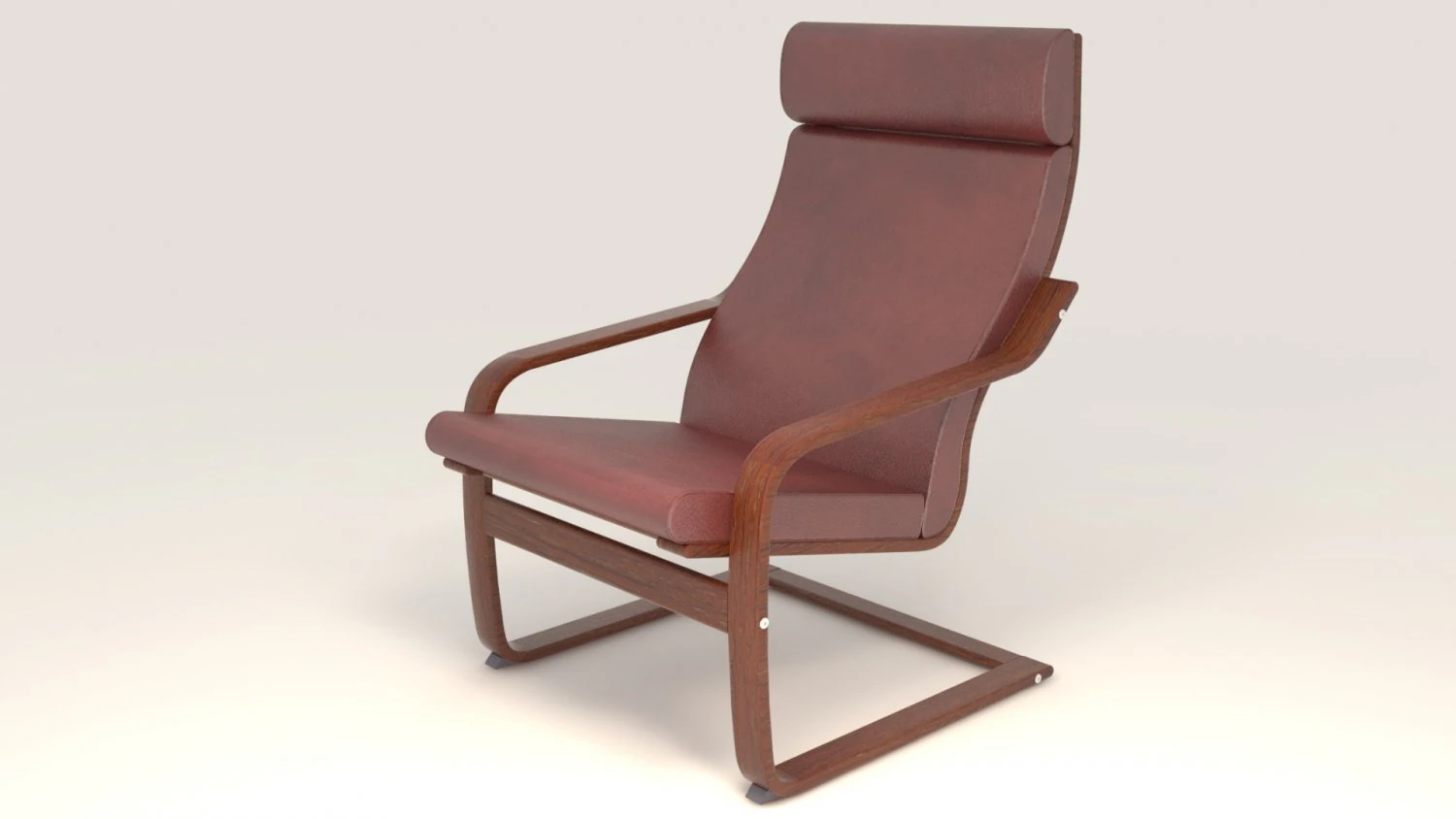 poang ikea chair model 3D Model .c4d .max .obj .3ds .fbx .stl .blend 