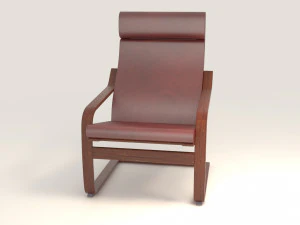 poang ikea chair model 3D Model