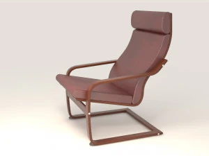 poang ikea chair model 3D Model