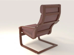 poang ikea chair model 3D Model