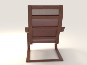 poang ikea chair model 3D 模型