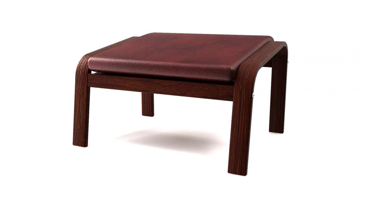 poang footstool ikea model 3D Model .c4d .max .obj .3ds .fbx .stl .blend