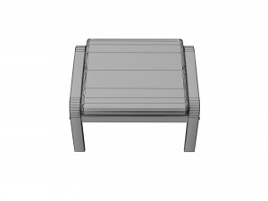 poang footstool ikea model 3D Модель