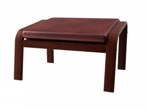 poang footstool ikea model 3D Модель