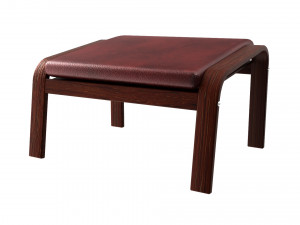 poang footstool ikea model 3D Модель