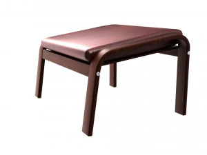 poang footstool ikea model 3D Model