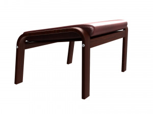 poang footstool ikea model 3D Модель