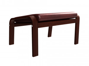 poang footstool ikea model 3D Модель