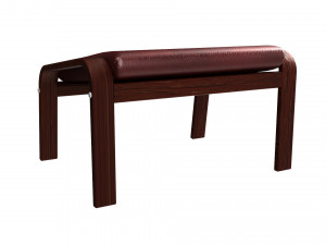 poang footstool ikea model 3D Модель