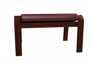 poang footstool ikea model 3D Модель