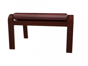 poang footstool ikea model 3D Model