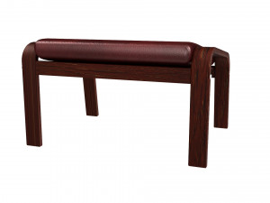 poang footstool ikea model 3D Модель
