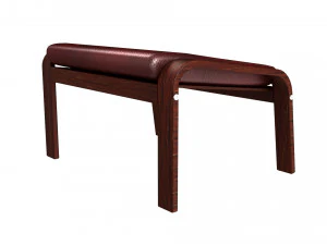 poang footstool ikea model 3D Model