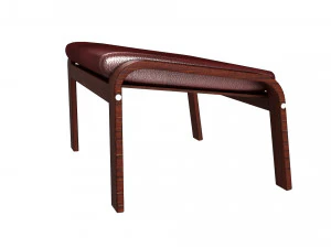 poang footstool ikea model 3D Model