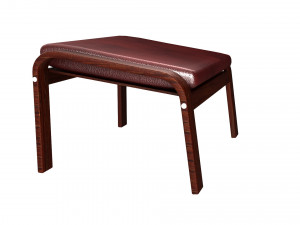 poang footstool ikea model 3D Модель