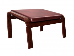 poang footstool ikea model 3D Модель