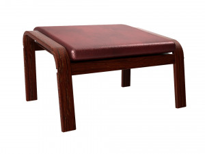 poang footstool ikea model 3D Модель